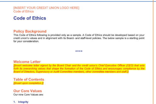 The Code of Ethics